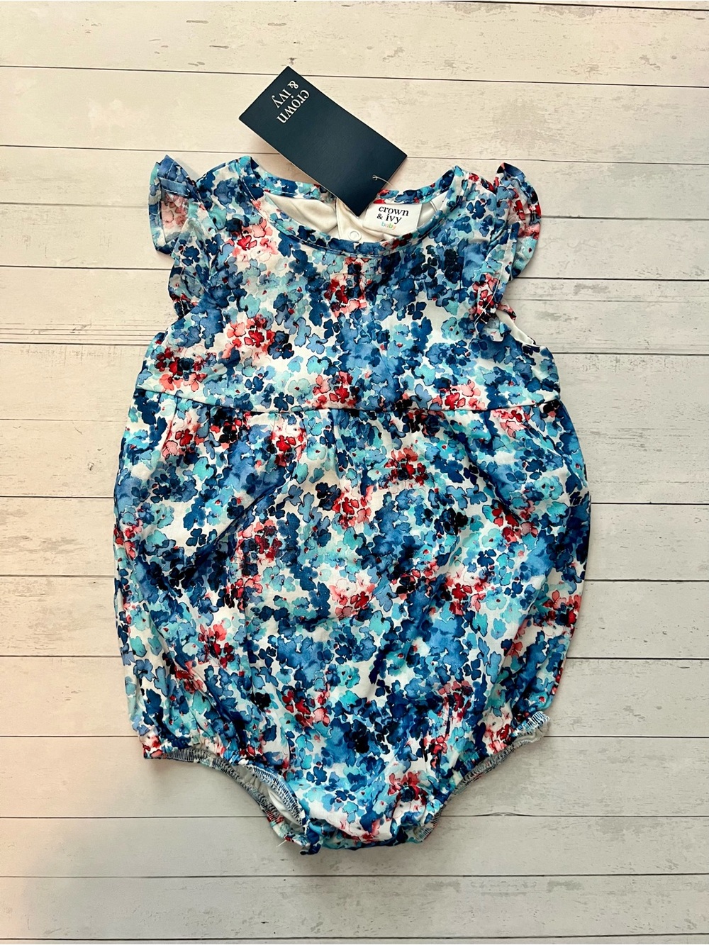 Baby Girl Summer 4th Romper